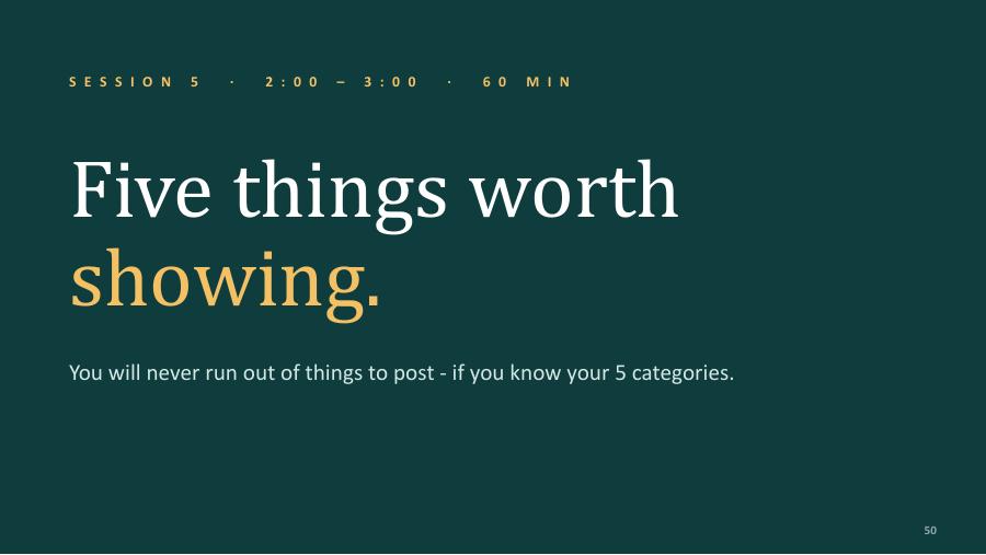 Content Categories preview