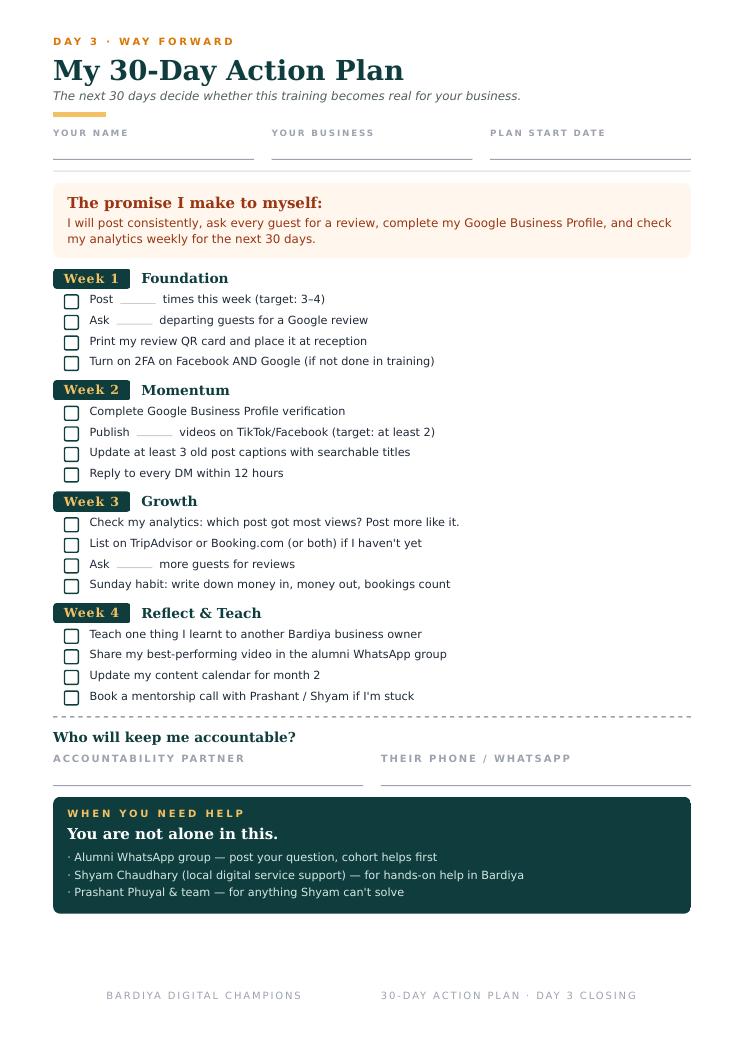 30-Day Action Plan preview